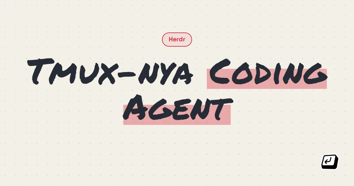 Ilustrasi Herdr, terminal multiplexer untuk armada coding agent